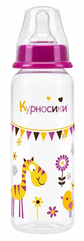 Курносики Пляшечка кругла з ручками 7008 250 мл 1 шт