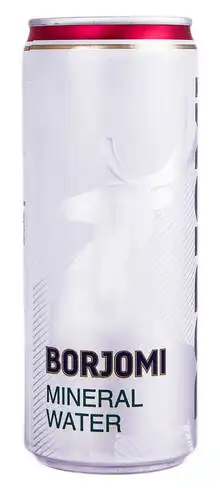 Borjomi Вода мінеральна сильногазована 0,33 л 1 банка