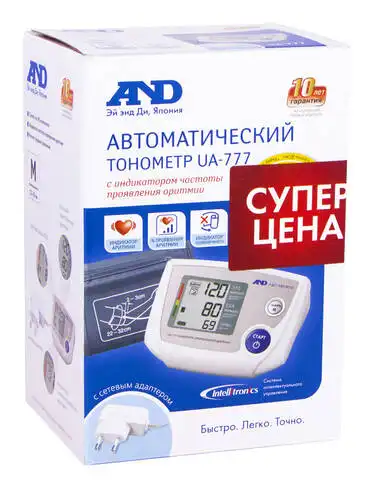 AND UA-777 Тонометр автоматичний електронний з адаптером 1 шт