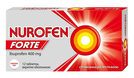 Нурофєн Форте таблетки 400 мг 12 шт