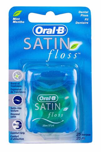 Oral-B Satin Floss Зубна нитка М'ята 25 м 1 шт