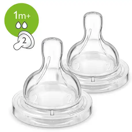 Avent Philips Anti-colic Соска з повільним потоком з 1 місяця SCF632/27 2 шт