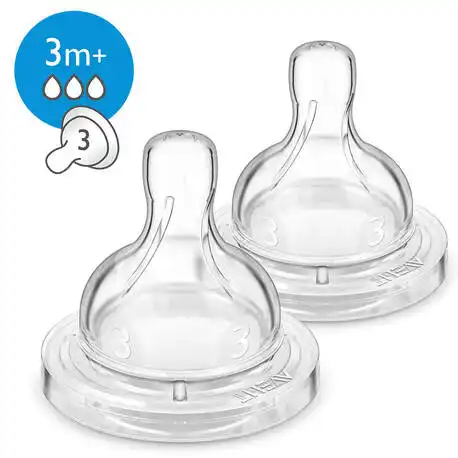 Avent Philips Anti-colic Соска з середнім потоком з 3 місяців SCF633/27 2 шт