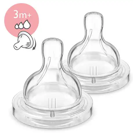 Avent Philips Anti-colic Соска з перемінним потоком з 3 місяців SCF635/27 2 шт