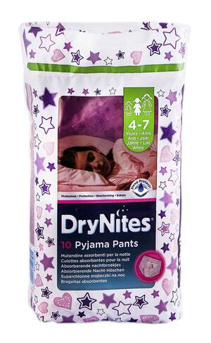 Huggies DryNites Трусики-підгузки нічні для дівчаток 4-7 років 10 шт