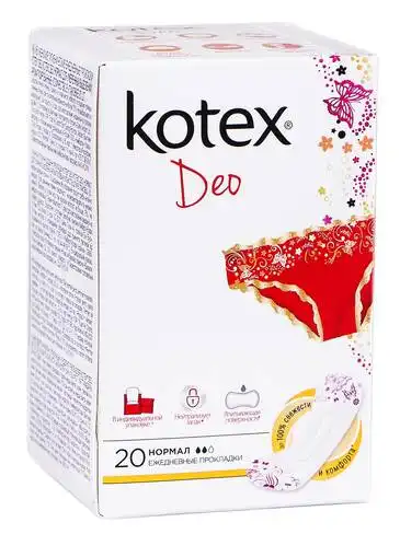 Kotex Deo Нормал Прокладки щоденні 20 шт