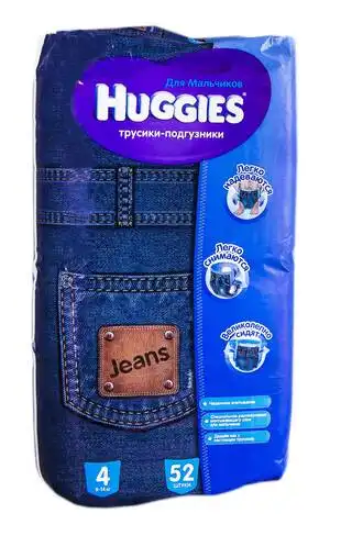 Huggies 4 Трусики-підгузки для хлопчиків 9-14 кг 52 шт