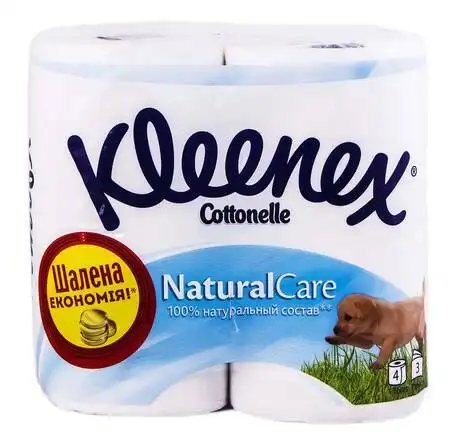 Kleenex Папір туалетний 3-х шаровий 4 шт