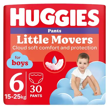 Huggies Pants 6 Трусики-підгузки для хлопчиків 15-25 кг 30 шт