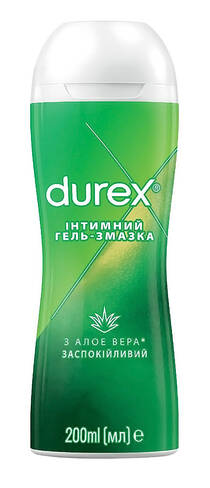 Durex Play Massage 2 in1 Інтимна гель-змазка Алое вера 200 мл 1 туба