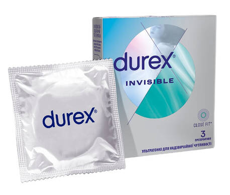 Durex Презервативи Invisible 3 шт