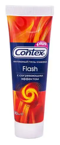Contex Flash Інтимний гель-змазка з зігріваючим ефектом 30 мл 1 туба