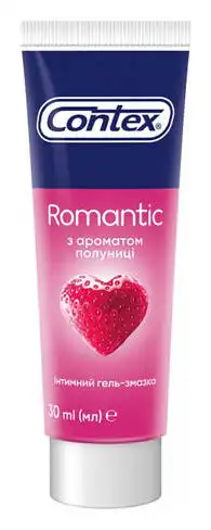 Contex Romantic Інтимний гель-змазка з ароматом полуниці 30 мл 1 туба