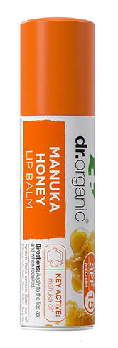 Dr.Organic Бальзам для губ з медом Манука SPF15 5,7 мл 1 стік