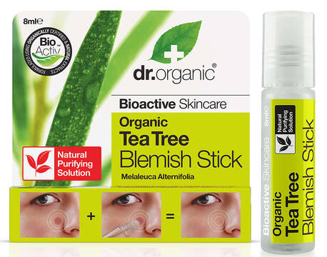 Dr.Organic Стік від недоліків та запалень шкіри з екстрактом чайного дерева 8 мл 1 стік loading=
