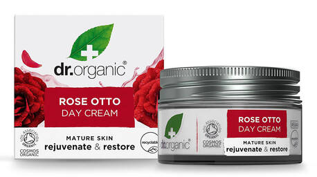 Dr.Organic Крем для обличчя денний для омолодження та відновлення шкіри з олією троянди Отто 50 мл 1 банка