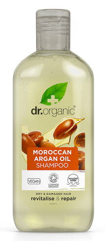 Dr.Organic Шампунь з марокканською аргановою олією для сухого та пошкодженого волосся 265 мл 1 флакон loading=