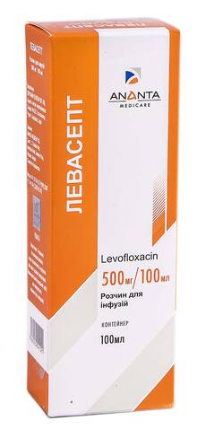 Левасепт розчин для інфузій 500 мг/100 мл  100 мл 1 флакон