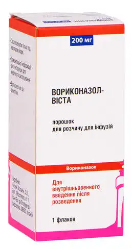 Вориконазол Віста порошок для інфузій 200 мг 1 флакон