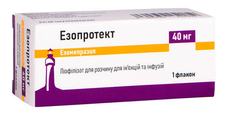 Езопротект ліофілізат для розчину для ін'єкцій 40 мг 1 флакон