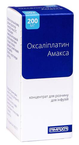 Оксаліплатин Амакса концентрат для інфузій 200 мг 40 мл 1 флакон loading=