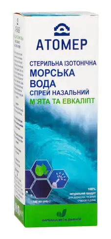 Атомер М'ята та евкаліпт спрей назальний 150 мл 1 флакон