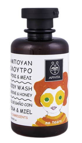 Apivita Eco-Bio Засіб для миття волосся і тіла з мандарином та медом 250 мл 1 флакон loading=