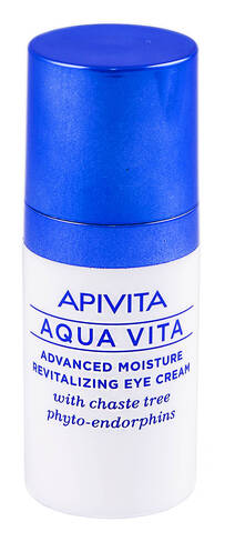 Apivita Aqua Vita Крем зволожувальний для шкіри навколо очей з авраамового дерева 15 мл 1 флакон loading=
