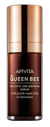 Apivita Queen Bee Сироватка для комплексного захисту від старіння з грецьким маточним молочком в ліпосомах 30 мл 1 флакон loading=