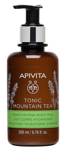 Apivita Зволожувальне молочко для тіла Тонізуючий гірський чай 200 мл 1 флакон loading=