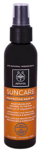 Apivita Suncare Сонцезахисна олія для волосся з соняшником та абіссінською олією 150 мл 1 флакон
