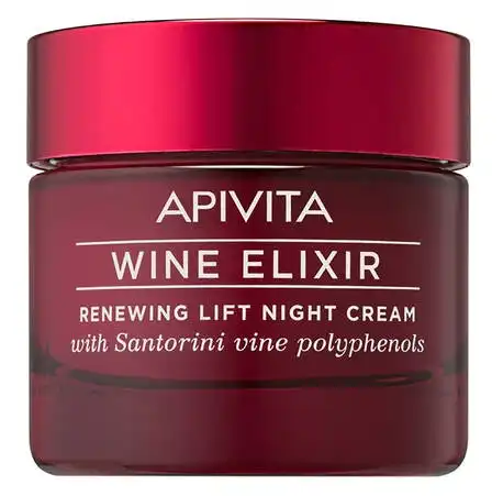 Apivita Wine Elixir Крем-ліфтинг нічний відновлюючий з поліфенолами вина регіону Санторіні 50 мл 1 банка