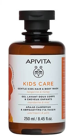 Apivita Kids Care Засіб дитячий для волосся та тіла 250 мл 1 флакон