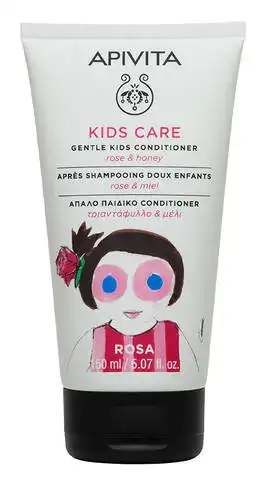 Apivita Kids Care Кондиціонер м'який дитячий з трояндою та медом 150 мл 1 туба