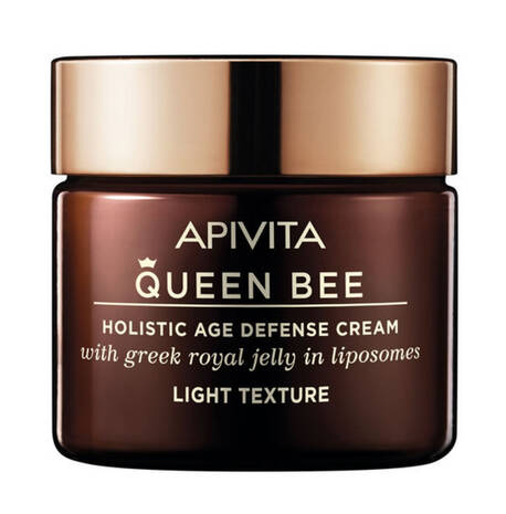 Apivita Queen Bee Крем для комплексного захисту від старіння легка текстура з грецьким маточним молочком у ліпосомах 50 мл 1 банка loading=