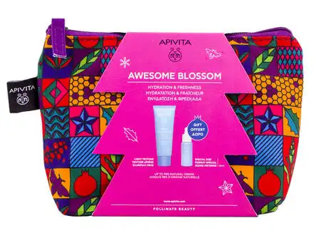 Apivita Aqua Beelicious Гель-крем легкий зволожуючий 40 мл + Сироватка-бустер освіжаюча зволожуюча 10 мл 1 набір