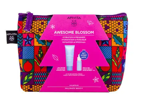 Apivita Aqua Beelicious Крем комфортний насиченої текстури 40 мл + Сироватка-бустер освіжаюча зволожуюча 10 мл 1 набір