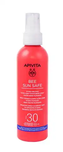 Apivita Bee Sun Safe Сонцезахисний спрей для обличчя і тіла SPF30 200 мл 1 флакон