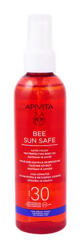 Apivita Bee Sun Safe Сонцезахисна олія для засмаги тіла SPF30 200 мл 1 флакон