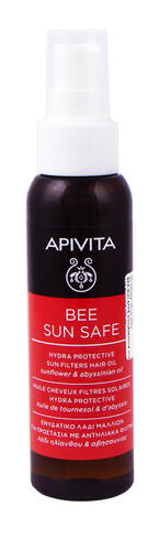 Apivita Bee Sun Safe Сонцезахисна олія для волосся 100 мл 1 флакон loading=