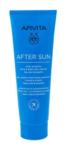 Apivita After Sun Гель-крем охолоджуючий та заспокійливий для обличчя й тіла після сонця 100 мл 1 туба