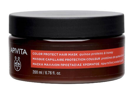 Apivita Маска для волосся Захист кольору з протеїнами кіноа та медом 200 мл 1 банка