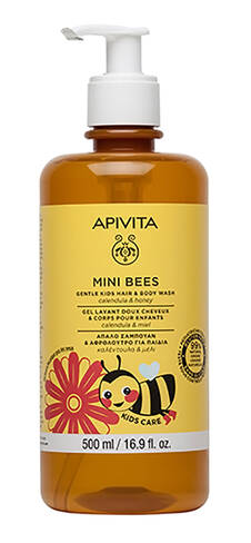 Apivita Mini Bees Засіб дитячий для миття волосся та тіла 500 мл 1 флакон