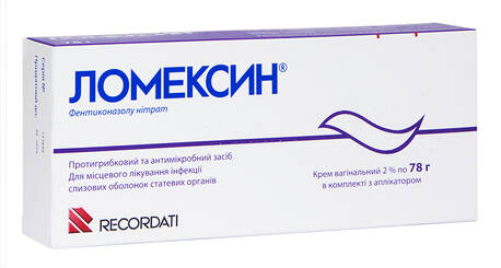 Ломексин крем вагінальний 20 мг/г 78 г 1 туба