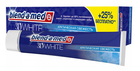 Blend-a-med 3D White Зубна паста Арктична свіжість 125 мл 1 туба
