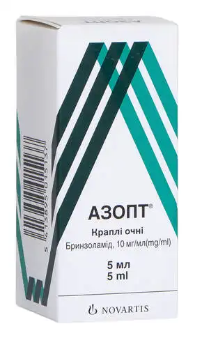Азопт краплі очні 10 мг/мл 5 мл 1 флакон