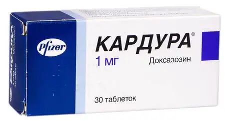 Кардура таблетки 1 мг 30 шт