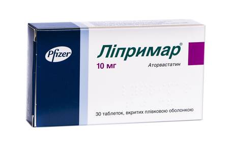 Ліпримар таблетки 10 мг 30 шт