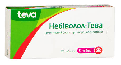 Небіволол Тева таблетки 5 мг 28 шт