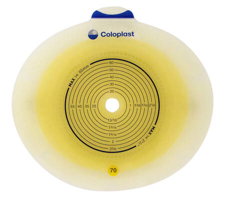 Coloplast SenSura 10045 Клік Ікспро Пластина двокомпонентеого калоприймача фланець 70 мм розмір 10-65мм 5 шт